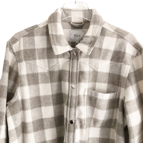 Rails Trip Shirt Jacket Ivory Rain Size Large NWT - Picture 6 of 14